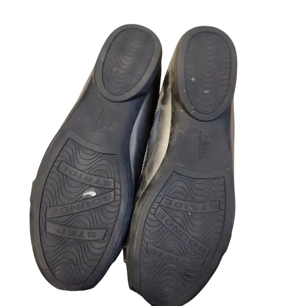 LifeStride Simply Comfort Ballet Flats 10 M Gray‎ Metallic Leatherette; Strap
